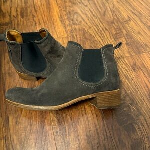 Alberto Fermani Black Suede Ankle Boots